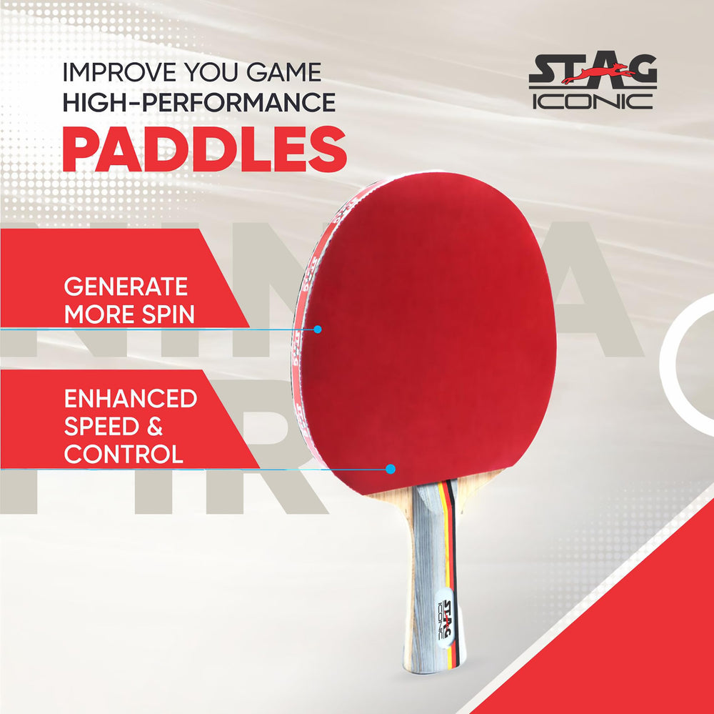Stag Iconic Ninja Fire Advanced Series Table Tennis Racket