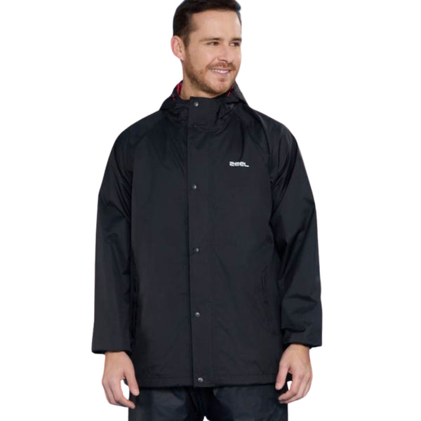 Zeel JS99 Men’s Waterproof Rain Suit – 2-Piece Set (Jacket + Pant) Heavy-Duty PVC/Fabric Rainsuit with Adjustable Hood