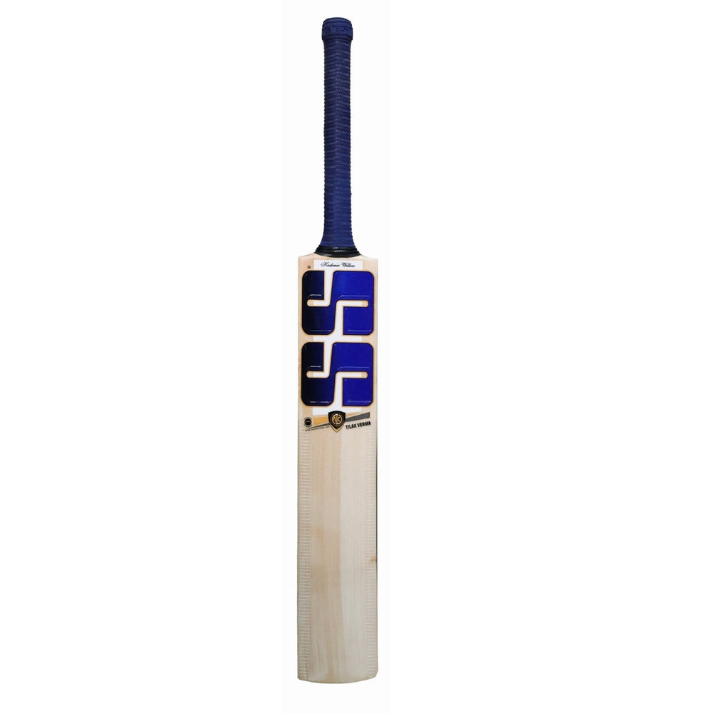 SS Tilak Verma Kashmir Willow Cricket Bat – Grade 1, Full Profile, Thick Edges, Mid-Low Sweet Spot, Short Handle - Best Price online Prokicksports.com