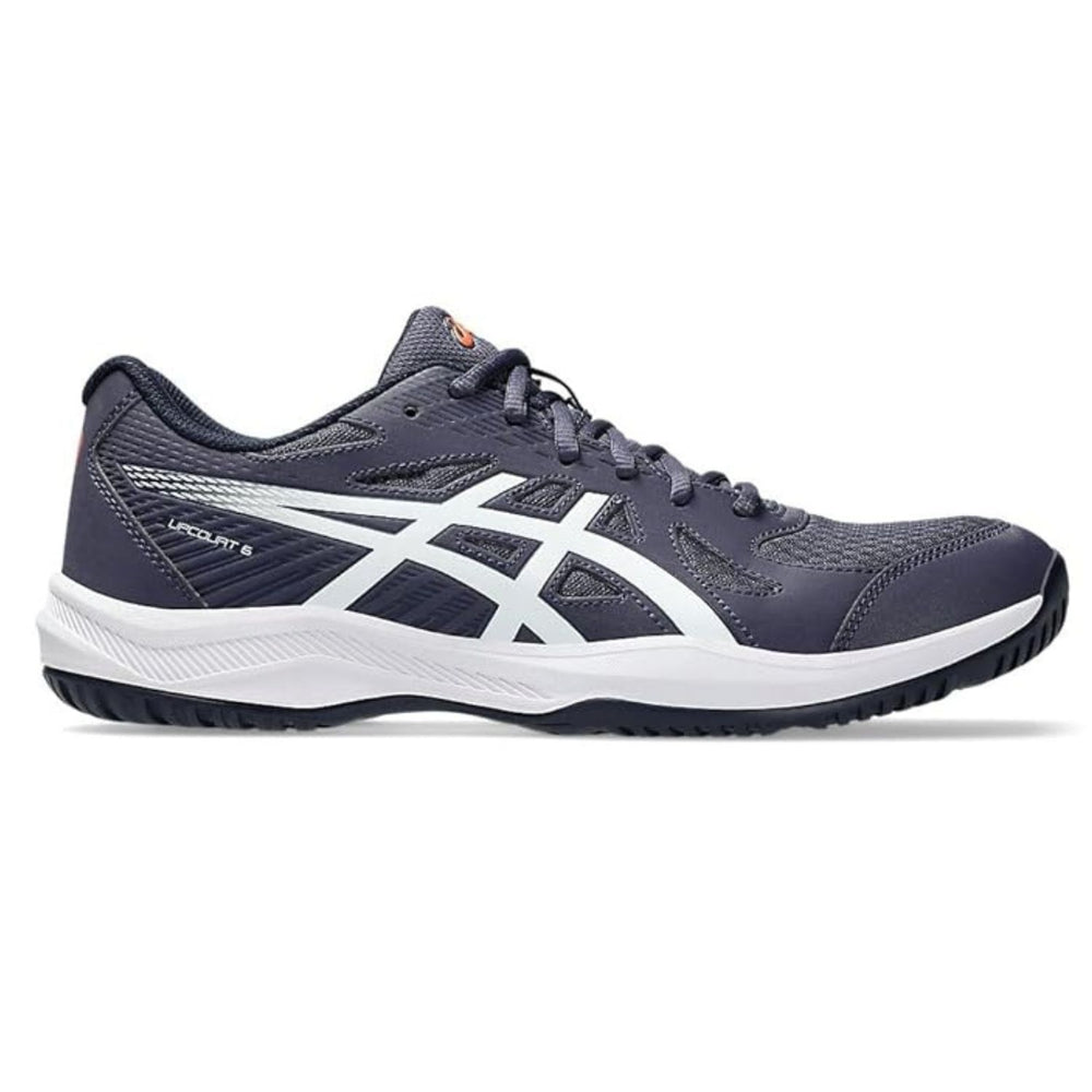 ASICS Upcourt 6 Men’s Badminton Shoes – Lightweight Indoor Court Footwear with Mesh Upper, EVA Cushioning & Non-Marking Rubber Sole for Grip and Comfort