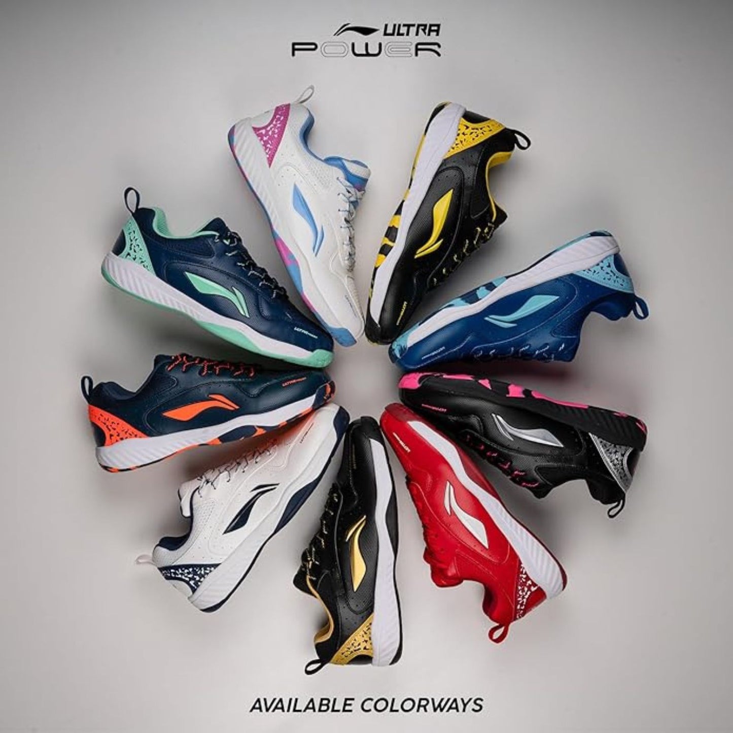 Li‑Ning Ultra Power Non‑Marking Badminton Shoe – Lightweight Indoor Sports Court Sneaker with Cushioning and Heel Stability - Best Price online Prokicksports.com