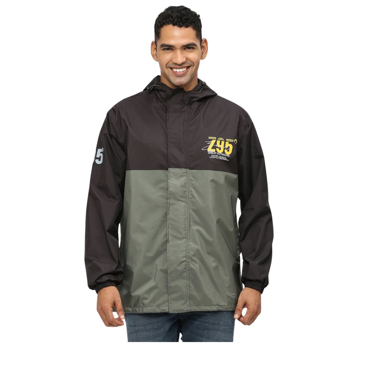 Zeel Outdoor Essential Waterproof Rain Jacket MJ107 for Men & Boys – Lightweight Hooded Raincoat for Monsoon, Travel, Hiking & Daily Use - Best Price online Prokicksports.com