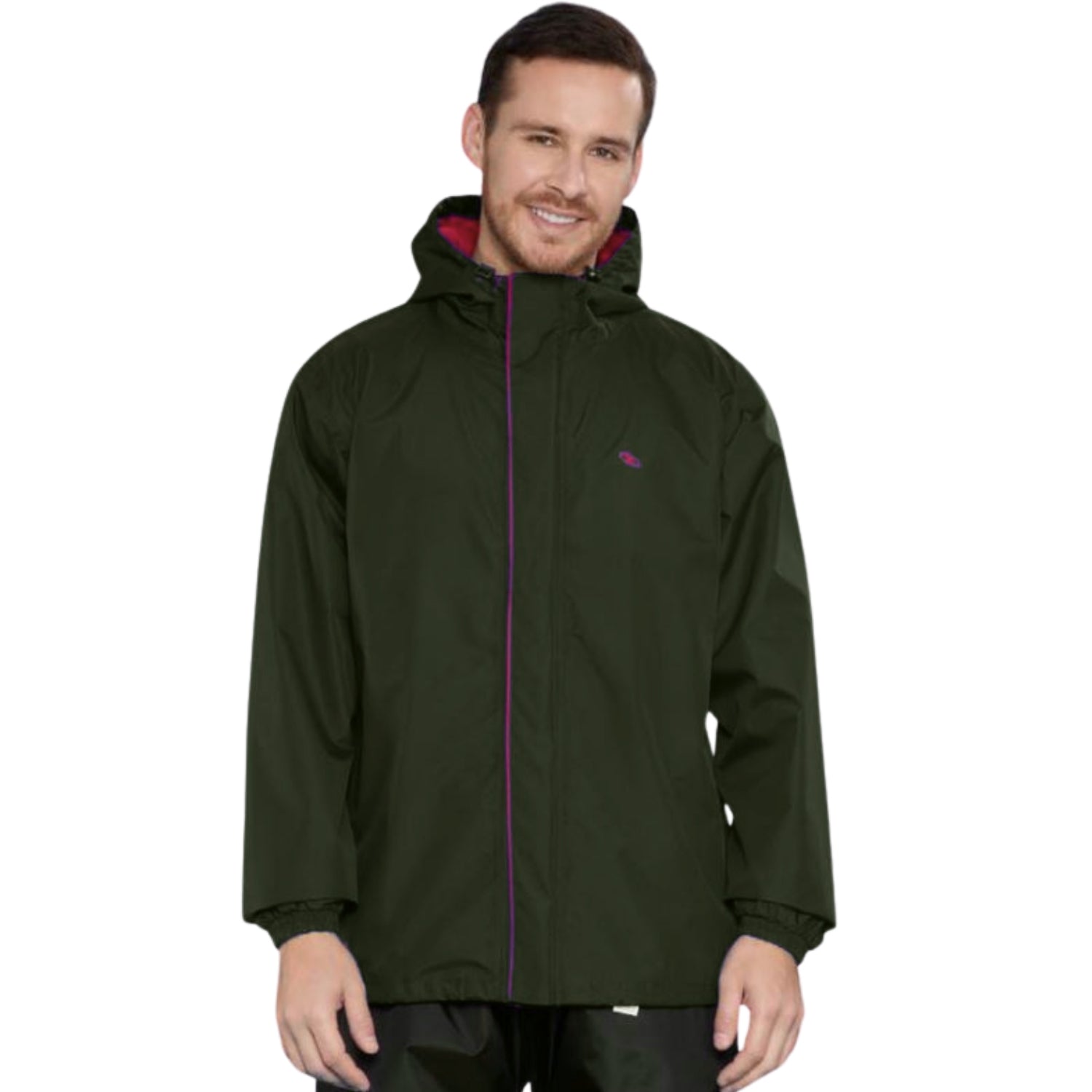 Zeel MJ103 Men’s Waterproof Rain Jacket – Lightweight Urban & Outdoor Protection 100% Waterproof Polyester Hooded Jacket with Sealed Seams & Storm Flap Zipper - Best Price online Prokicksports.com
