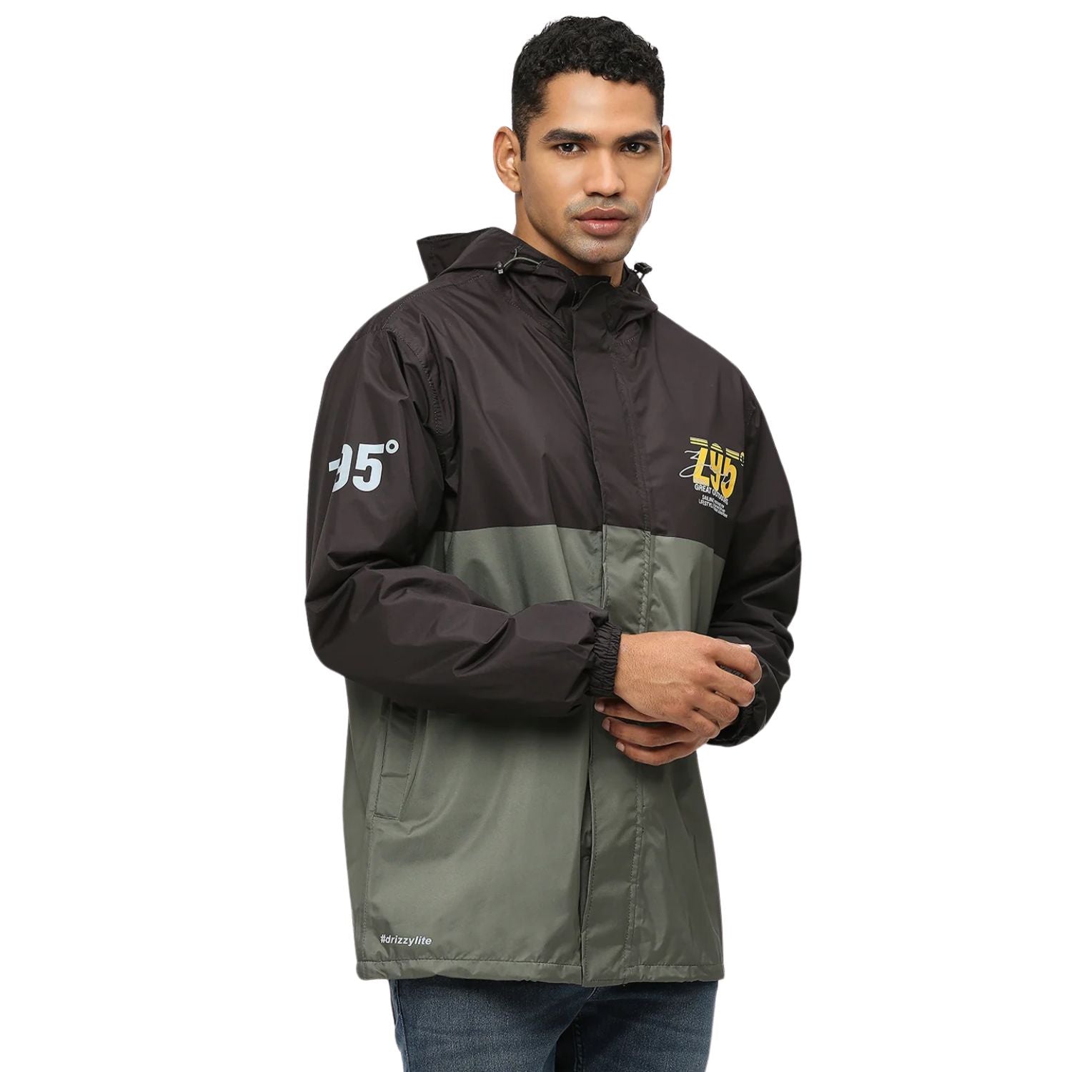 Zeel Outdoor Essential Waterproof Rain Jacket MJ107 for Men & Boys – Lightweight Hooded Raincoat for Monsoon, Travel, Hiking & Daily Use - Best Price online Prokicksports.com