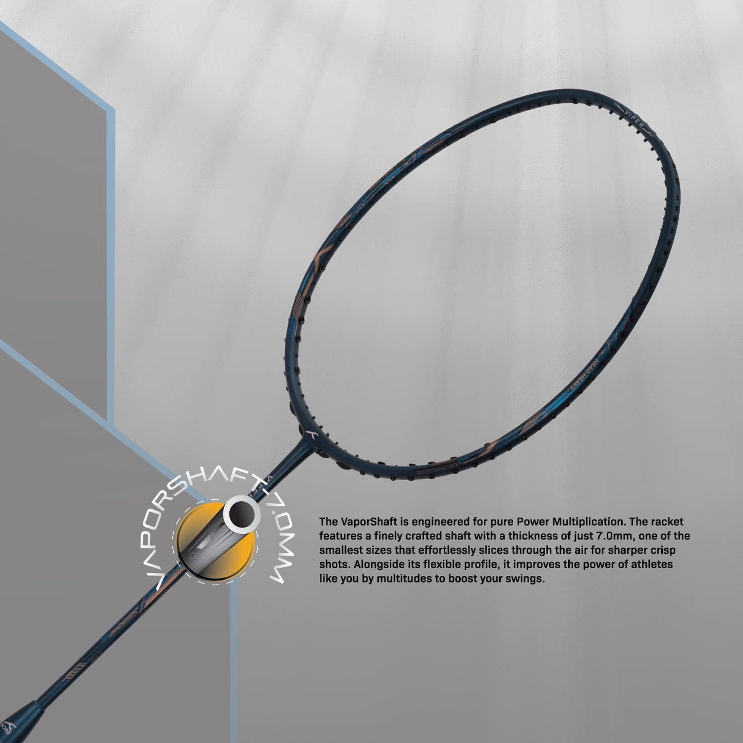 Hundred Viper 900 Carbon Fibre Strung Badminton Racquet - Best Price online Prokicksports.com