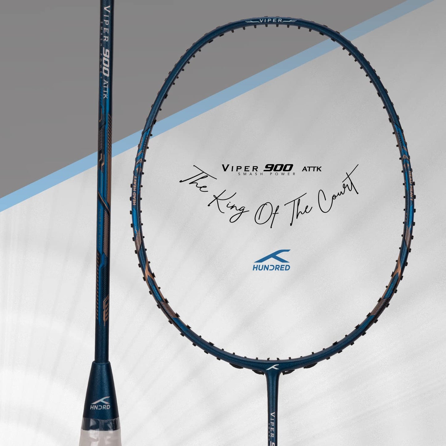 Hundred Viper 900 Carbon Fibre Strung Badminton Racquet - Best Price online Prokicksports.com