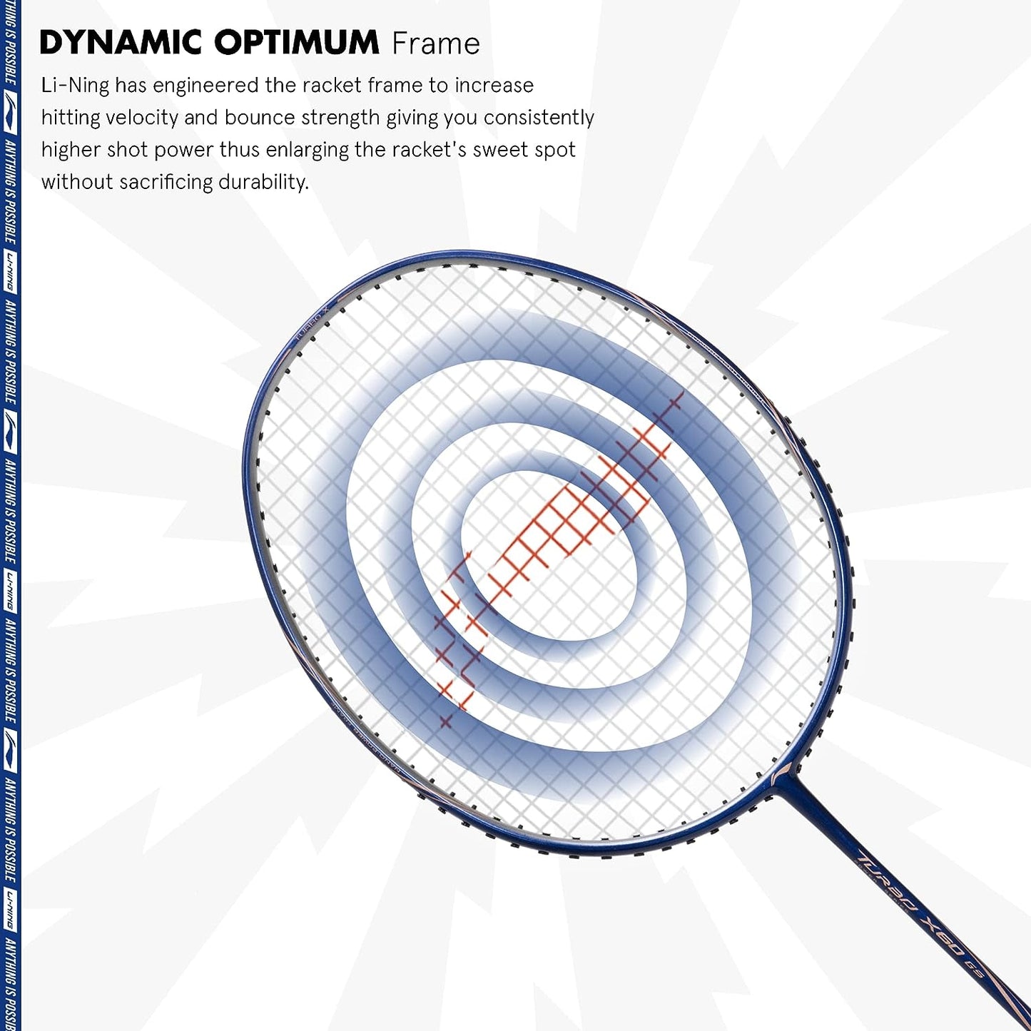 Li-Ning Turbo X60 G5 Power Series Badminton Racquet - Best Price online Prokicksports.com