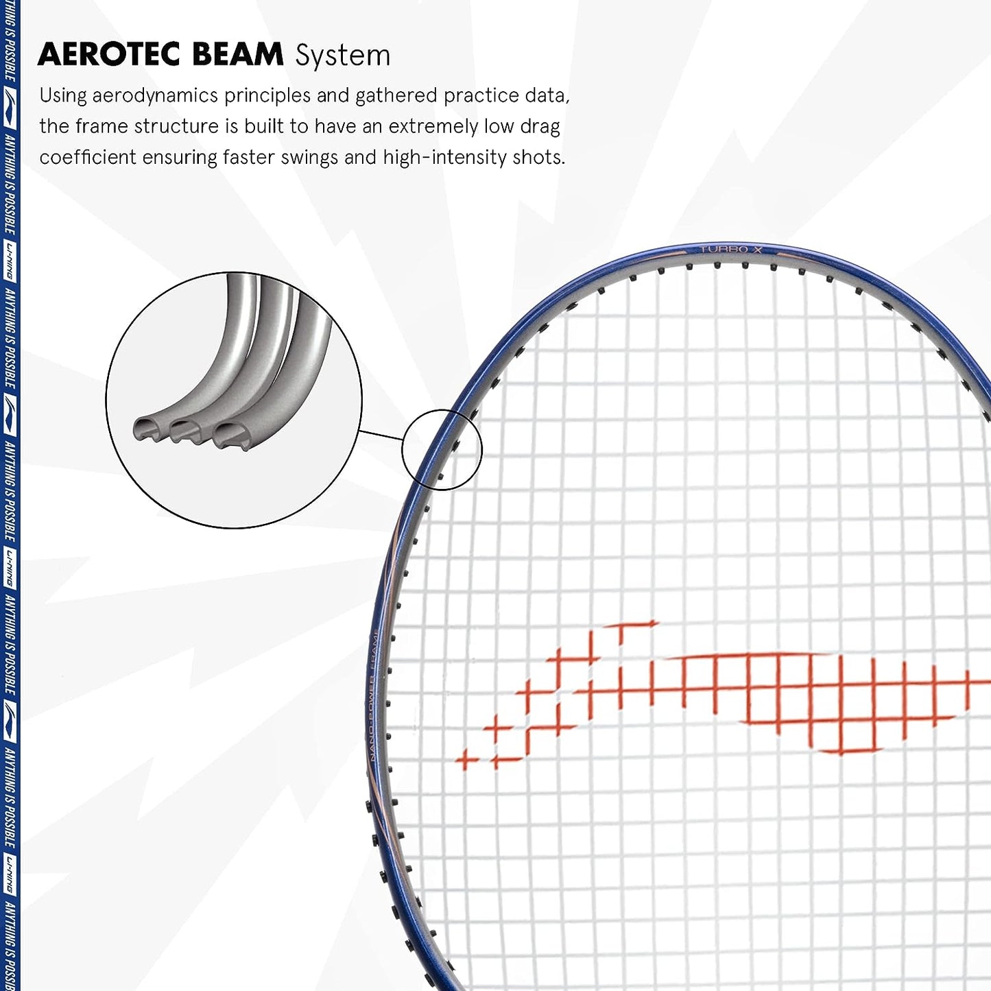 Li-Ning Turbo X60 G5 Power Series Badminton Racquet - Best Price online Prokicksports.com