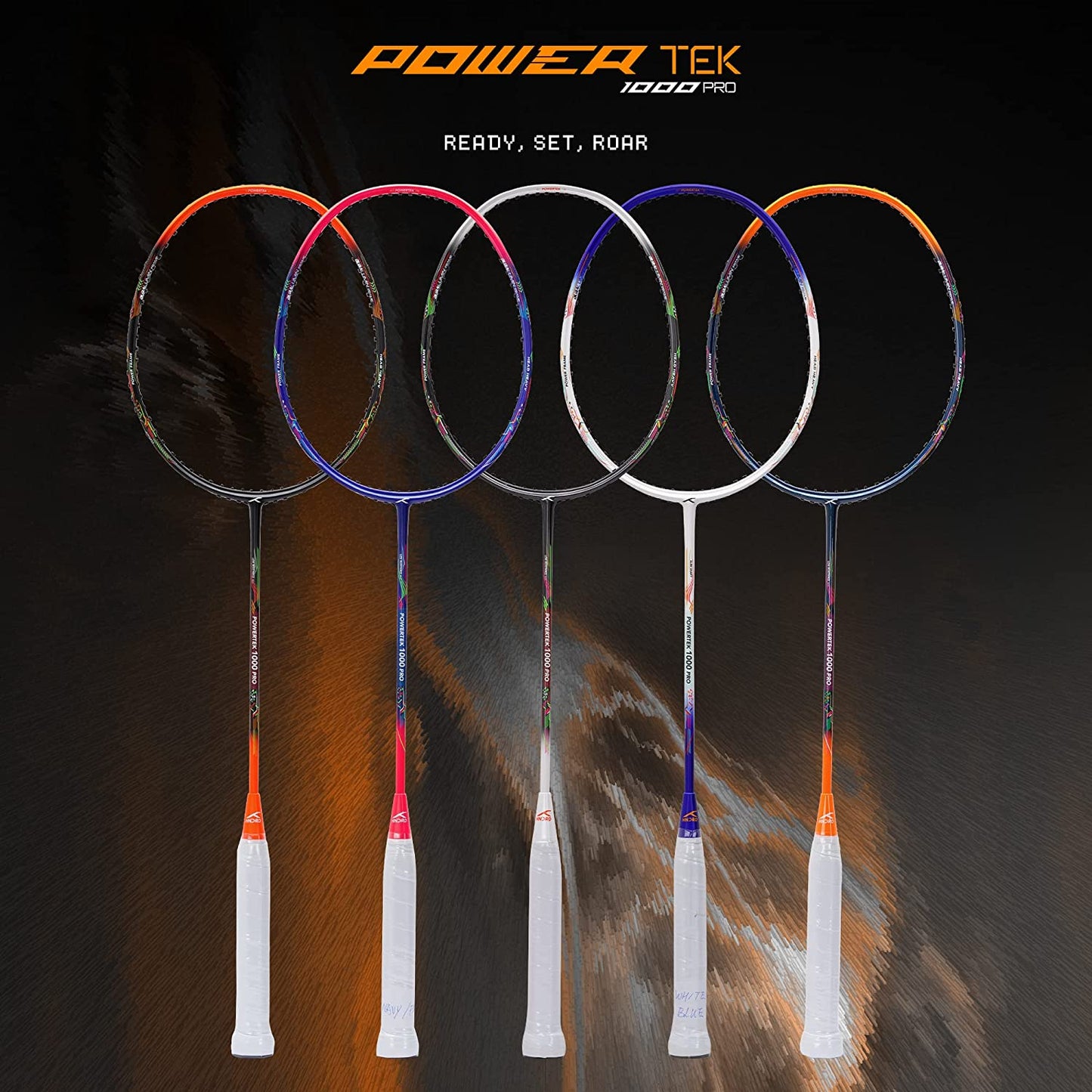 Hundred Powertek 1000 Pro Graphite Strung Badminton Racquet - Best Price online Prokicksports.com