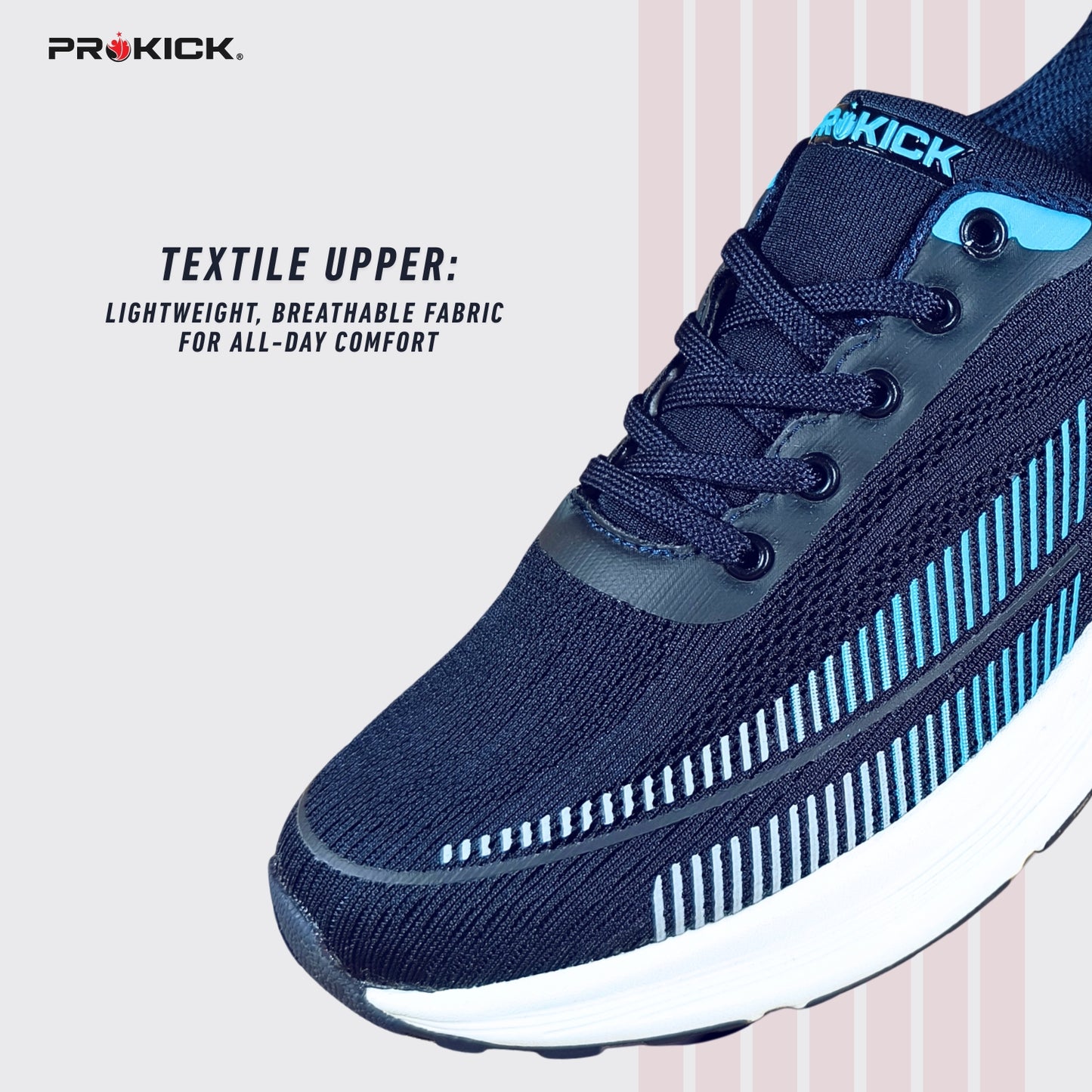 Prokick Zyra Running Shoes | Lightweight, Breathable Sports Shoes for Men & Women | Comfortable Sneakers for Walking, Jogging, Gym & Training