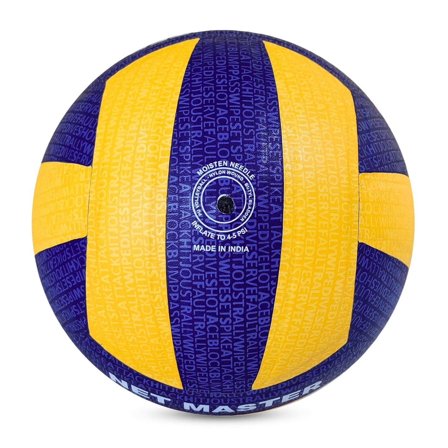 Prokick Net Master PU Pasted 18 Panels Volleyball, Blue/Yellow (Size 4) - Best Price online Prokicksports.com