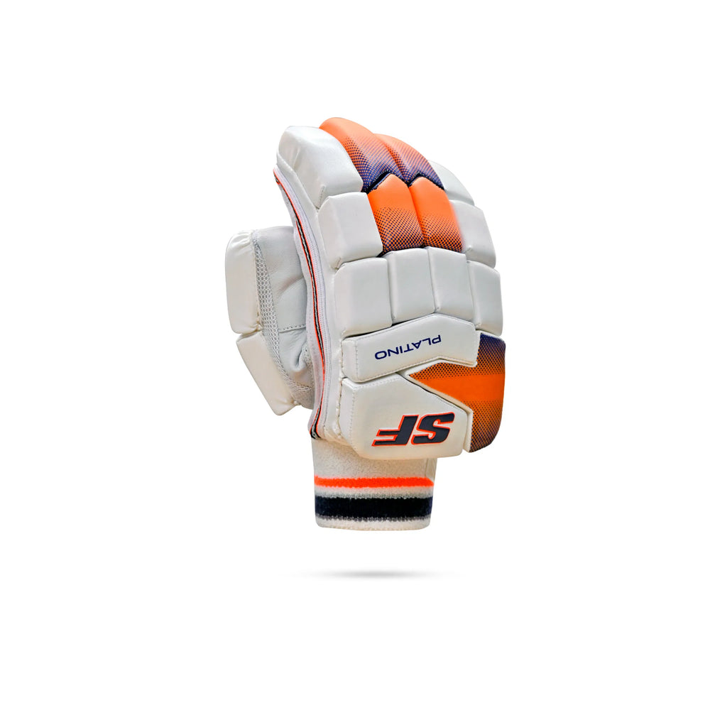 SF Platino Right Hand Batting Gloves | Premium Comfort & Protection | Leather Palm Cricket Gloves for Advanced Club Players - Best Price online Prokicksports.com