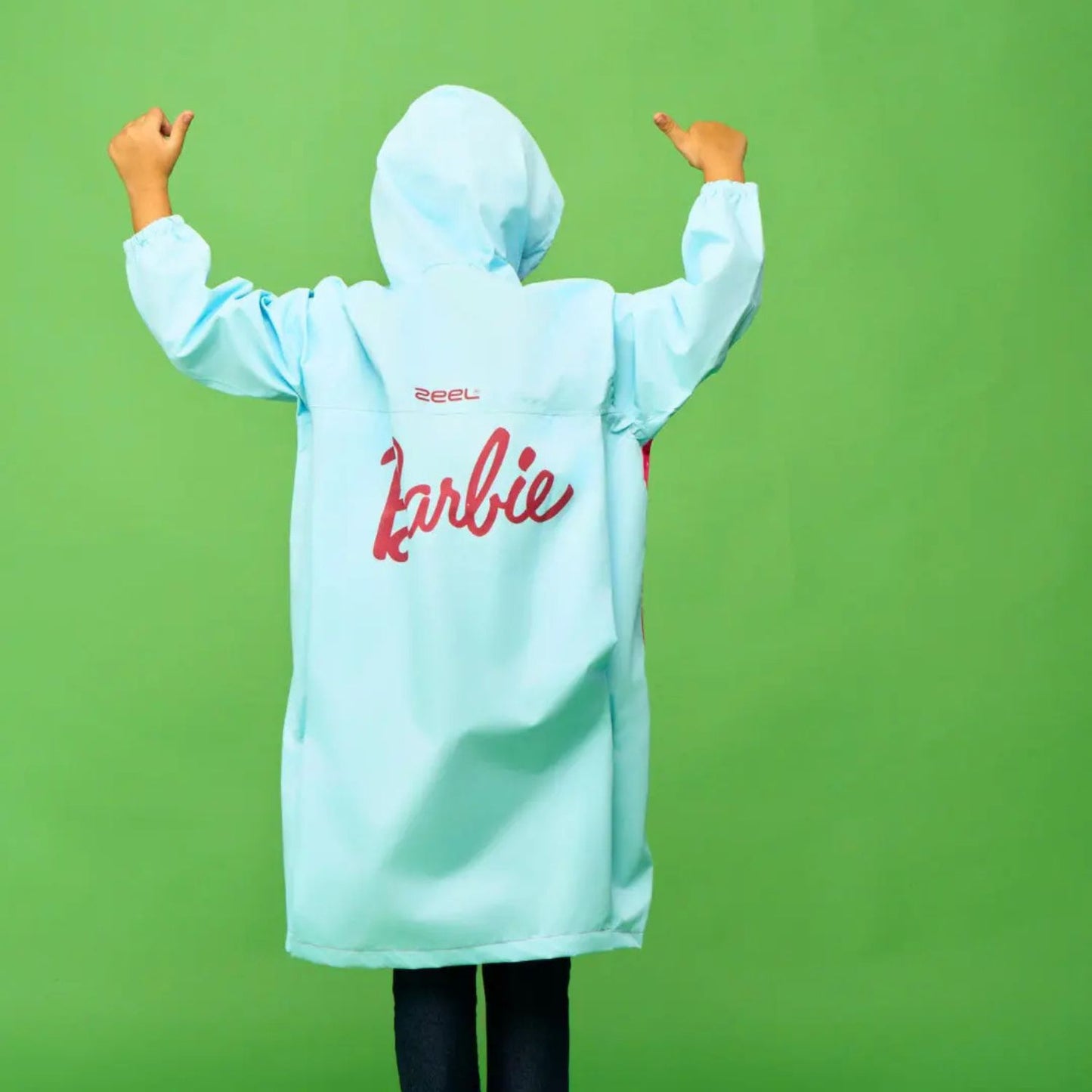 Zeel Barbie Fashionista Girls Raincoat | Waterproof Hooded Jacket for Kids | Cute & Stylish Rain Protection - Best Price online Prokicksports.com