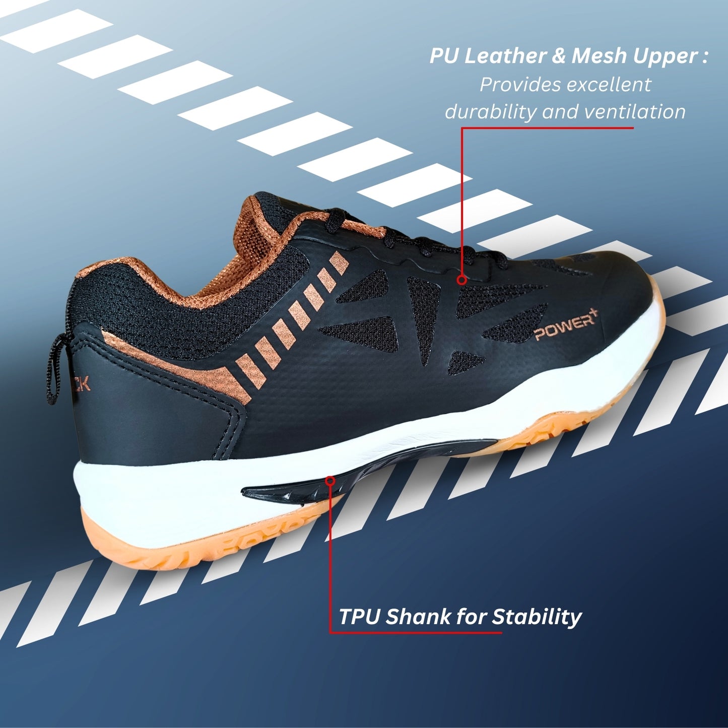 Prokick Power Plus Multi-Sport Non-Marking Shoes – Ideal for Badminton, Table Tennis, Volleyball, Squash - Best Price online Prokicksports.com