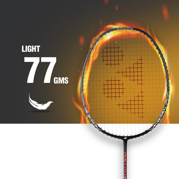 Yonex Astrox 37I Lite Strung Badminton Racquet, Black