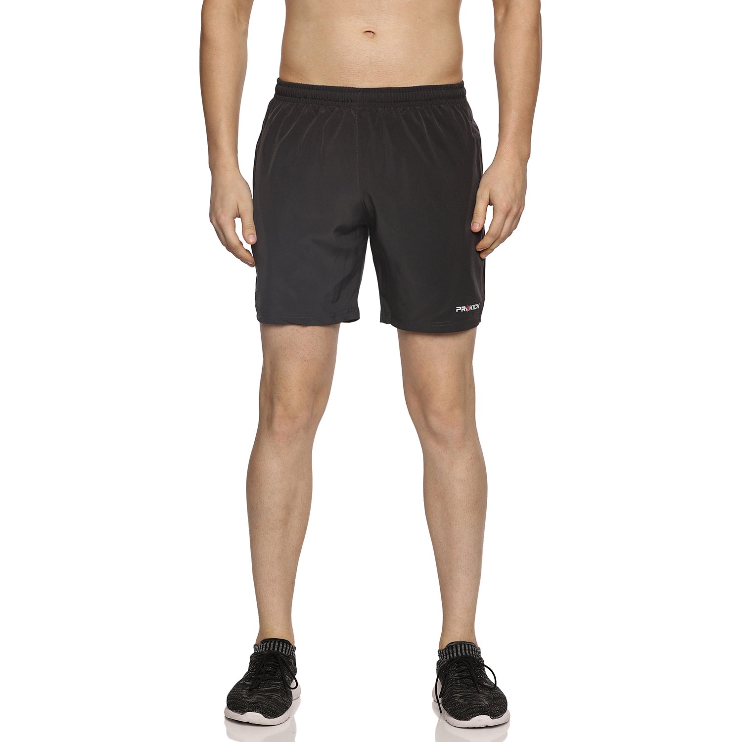 Prokick Men's Athletic Sports Shorts with Zip Pocket and Elastic Waist