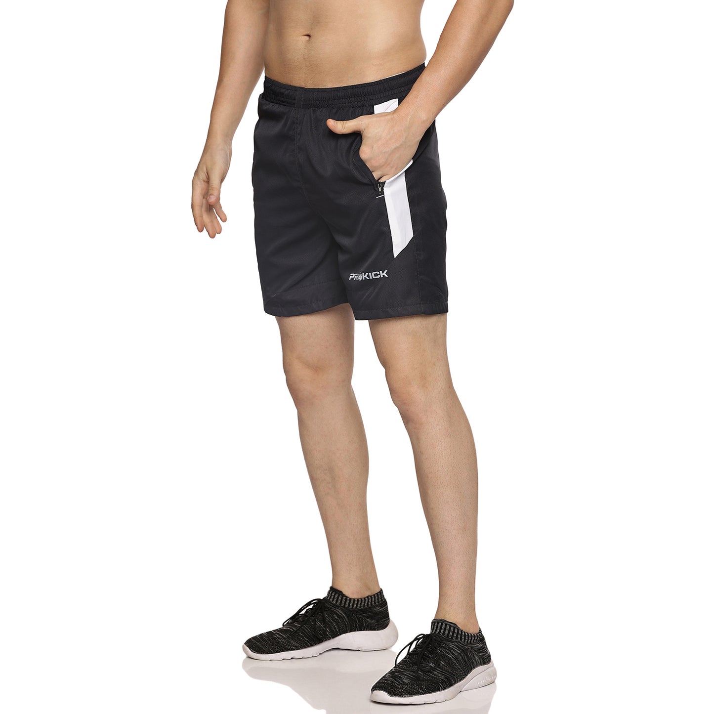 Prokick Men's Athletic Sports Shorts with Zip Pocket and Elastic Waistband - Best Price online Prokicksports.com