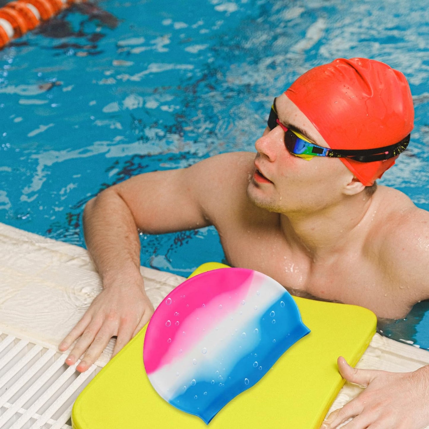 Prokick Silicone Swim Cap, One Size Fits All (Assorted Color) - Best Price online Prokicksports.com