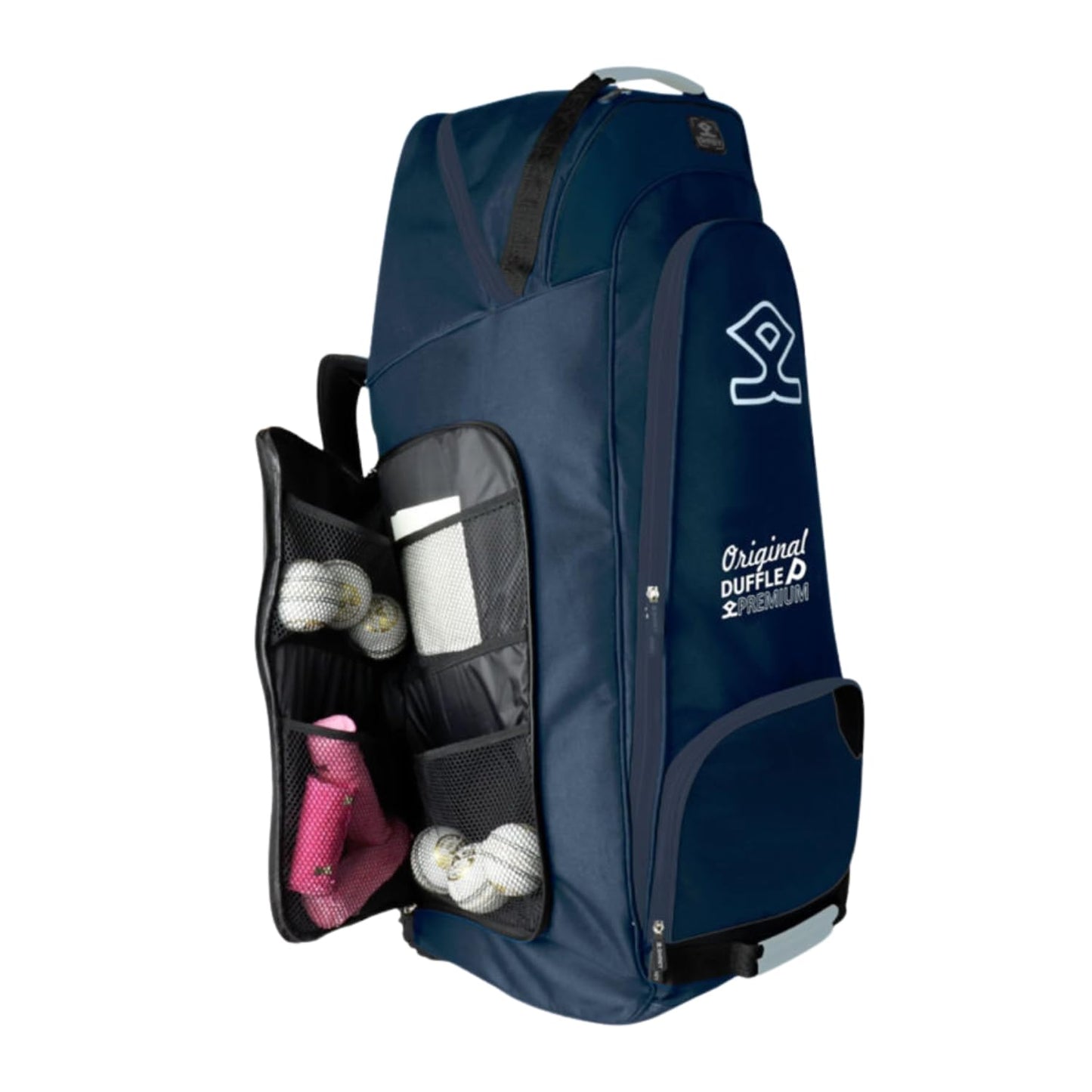 Shrey Pro Premium Duffle Wheelie Cricket Kitbag, Navy/Grey - Best Price online Prokicksports.com
