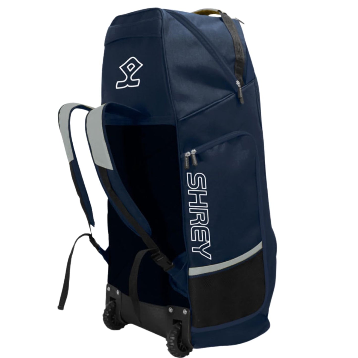 Shrey Pro Premium Duffle Wheelie Cricket Kitbag, Navy/Grey - Best Price online Prokicksports.com
