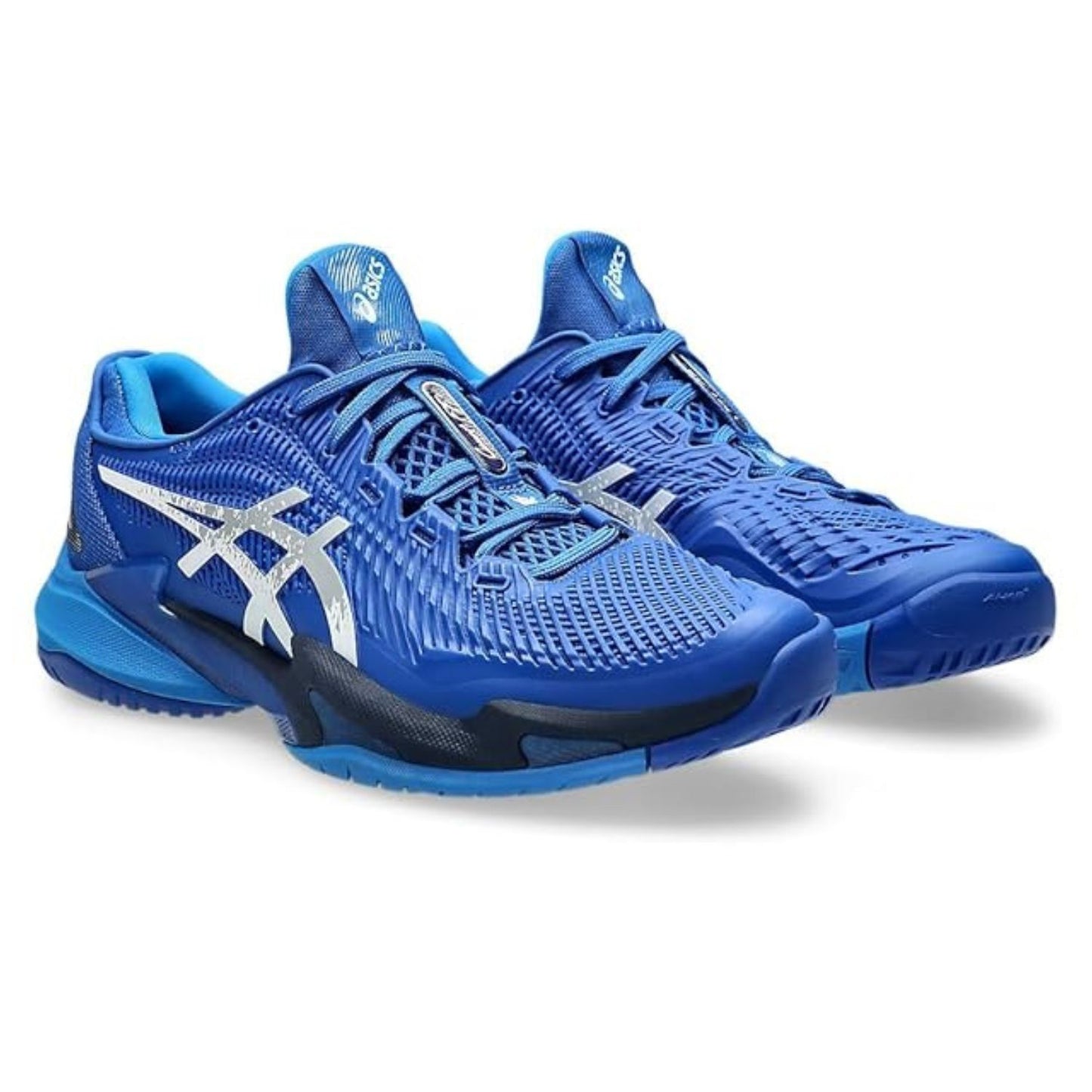 ASICS Court FF 3 Novak Men’s Tennis Shoes – Tuna Blue/Pure Silver | Djokovic‑Inspired Zero‑Step Outsole & TWISTRUSS™ Support - Best Price online Prokicksports.com