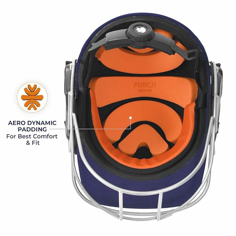 DSC Punch Cricket Helmet – High-Impact Protection, Adjustable Fit & Superior Ventilation for Cricketers - Best Price online Prokicksports.com
