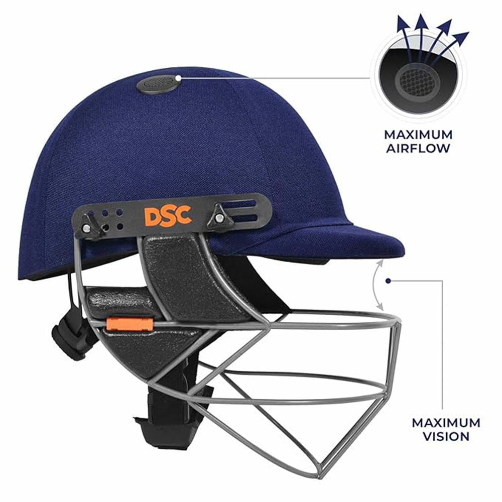 DSC Punch Cricket Helmet – High-Impact Protection, Adjustable Fit & Superior Ventilation for Cricketers - Best Price online Prokicksports.com