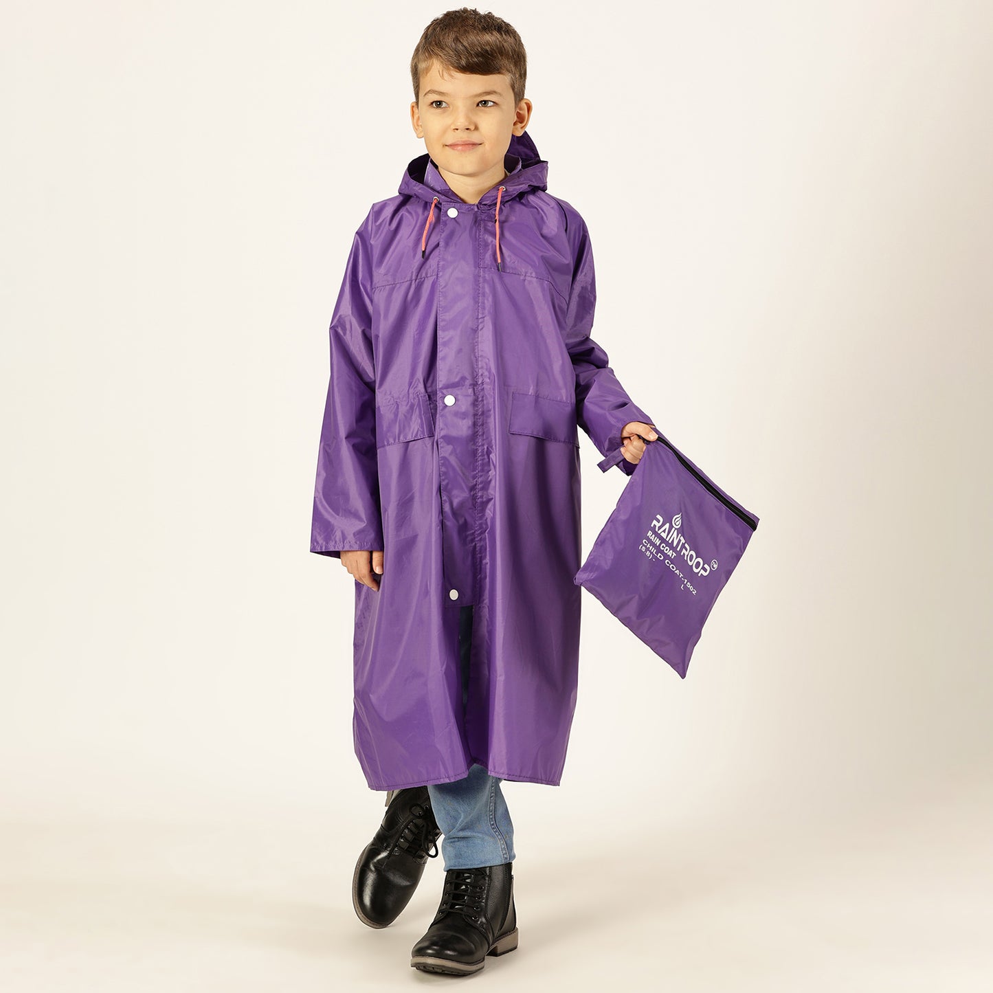 Prokick Kids Waterproof Rain Jacket, Assorted Color (Raincoat With Hood for Unisex Kids) - Best Price online Prokicksports.com
