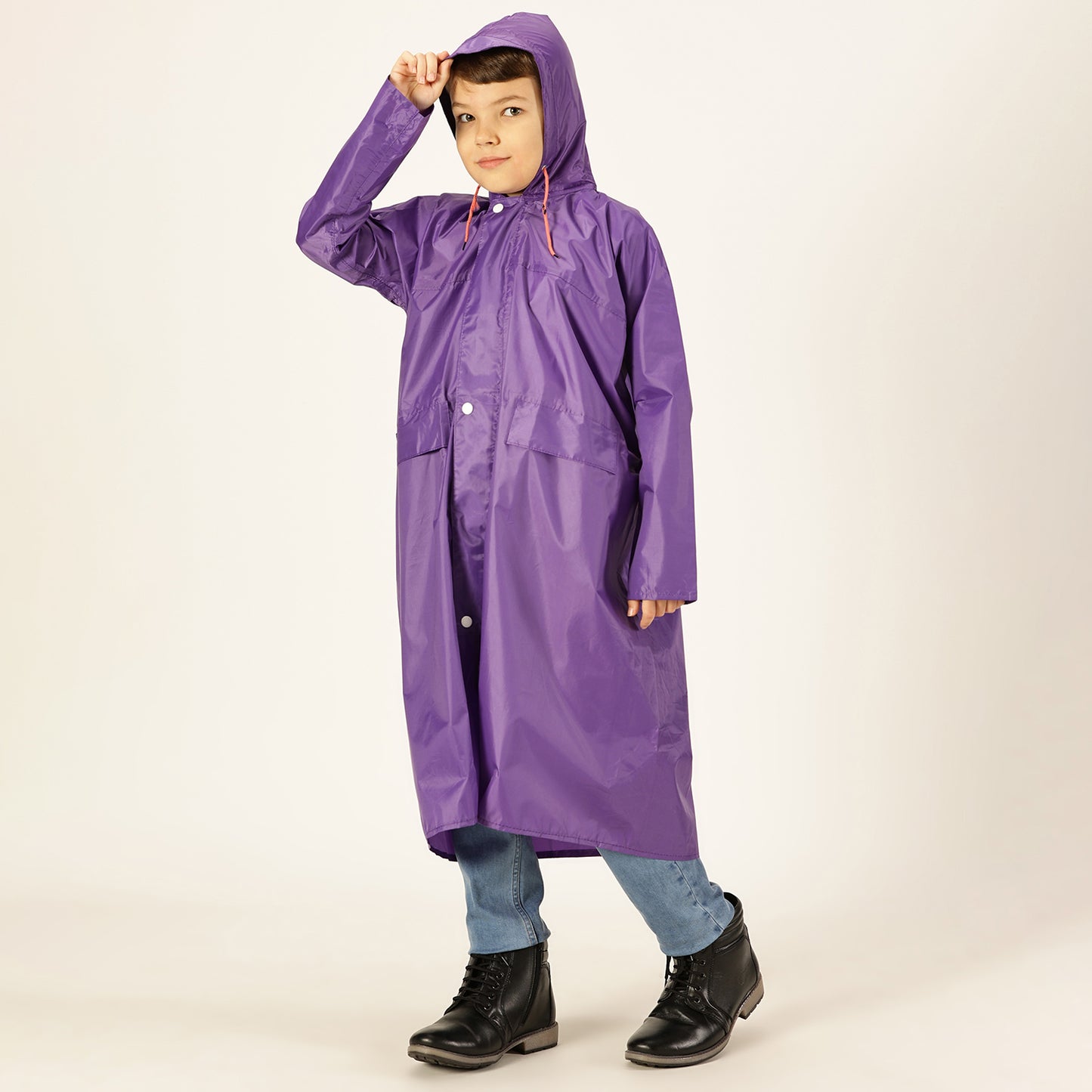 Prokick Kids Waterproof Rain Jacket, Assorted Color (Raincoat With Hood for Unisex Kids) - Best Price online Prokicksports.com