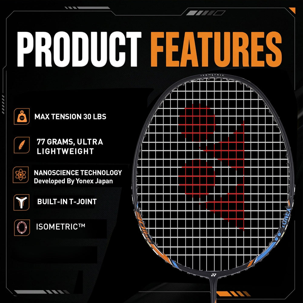 Yonex Nanoray Light 18i Graphite Badminton Racquet Black - Best Price online Prokicksports.com
