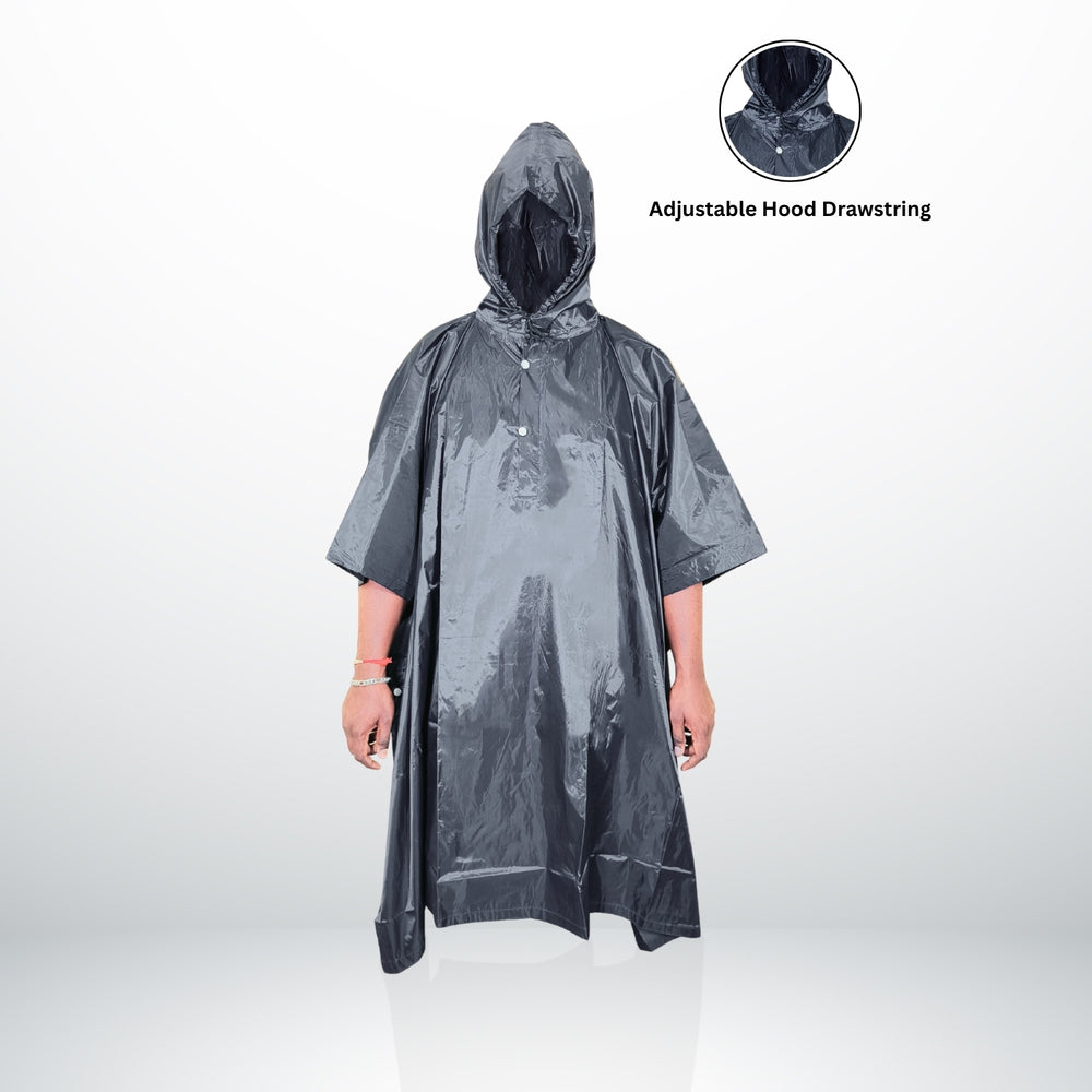 Prokick Polyester PVC Coating Rain Poncho for Men and Women, Free Size - Best Price online Prokicksports.com