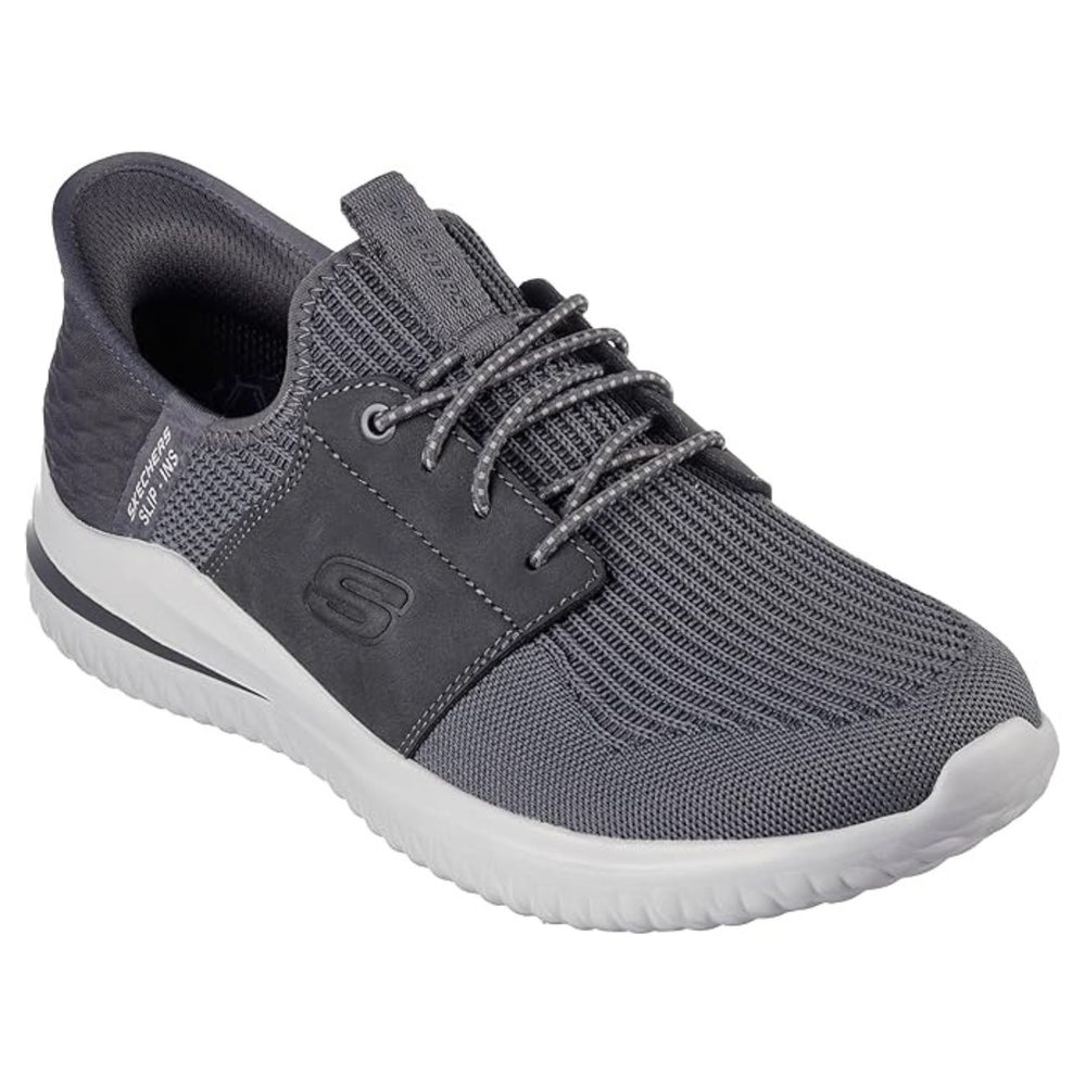 Skechers Slip‑ins Delson 3.0 – Lavell Men’s Running & Casual Sneaker Hands‑Free Entry with Heel Pillow™ | Air‑Cooled Memory Foam & Goga Mat Arch Support | Machine Washable - Best Price online Prokicksports.com