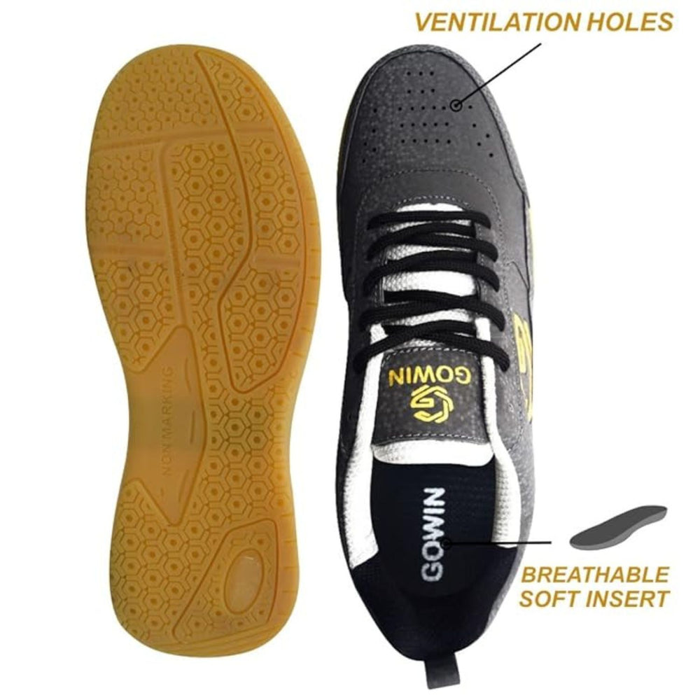 Gowin Smash 2.0 Men’s/Women’s Non‑Marking Badminton Shoe – Lightweight PVC Upper, EVA Midsole & Windlass Outsole - Best Price online Prokicksports.com