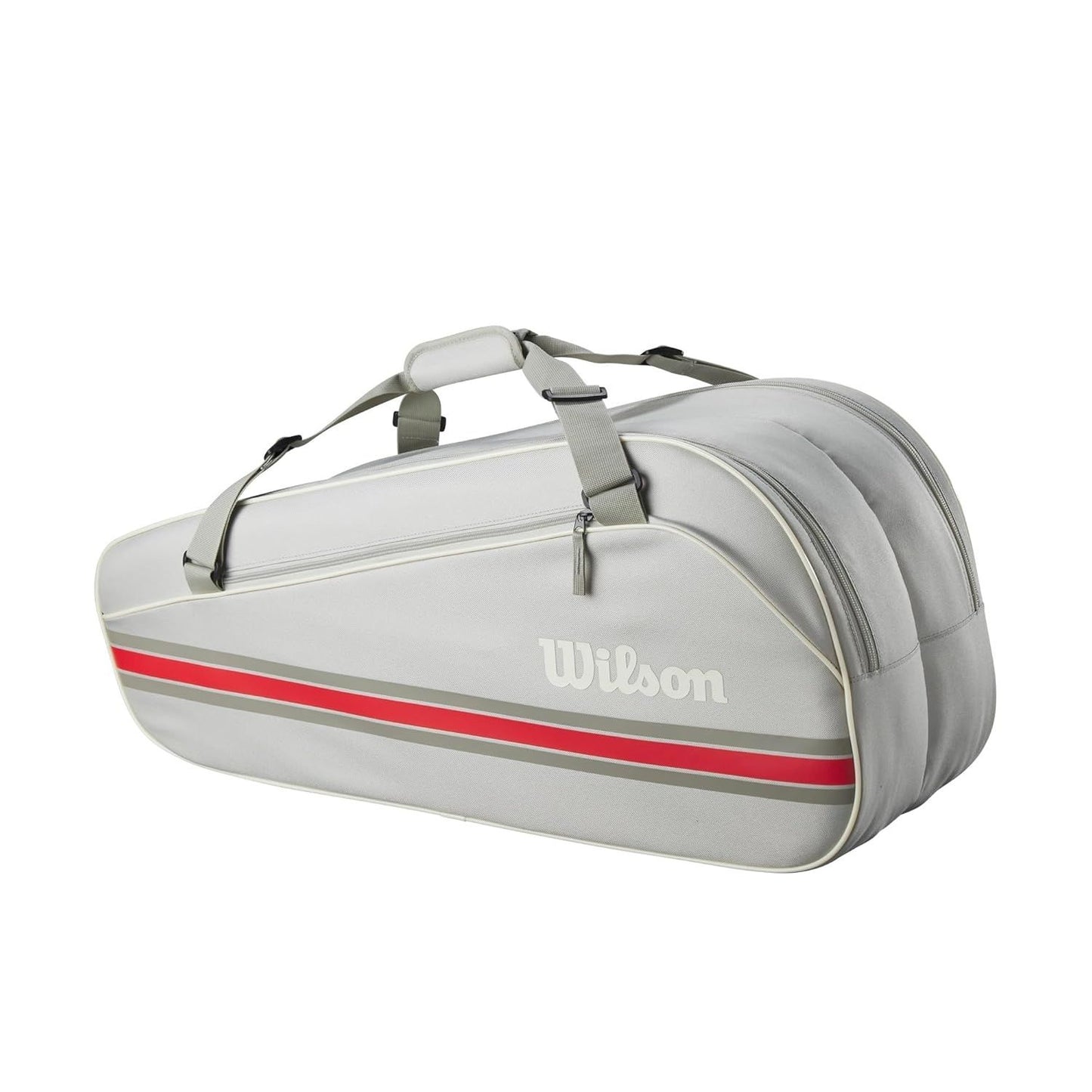 Wilson Team 2025 Tennis Bag 6 Pack – WR8039903001, Oats, Up to 6 Rackets with Dual Compartments & Accessory Pocket - Best Price online Prokicksports.com