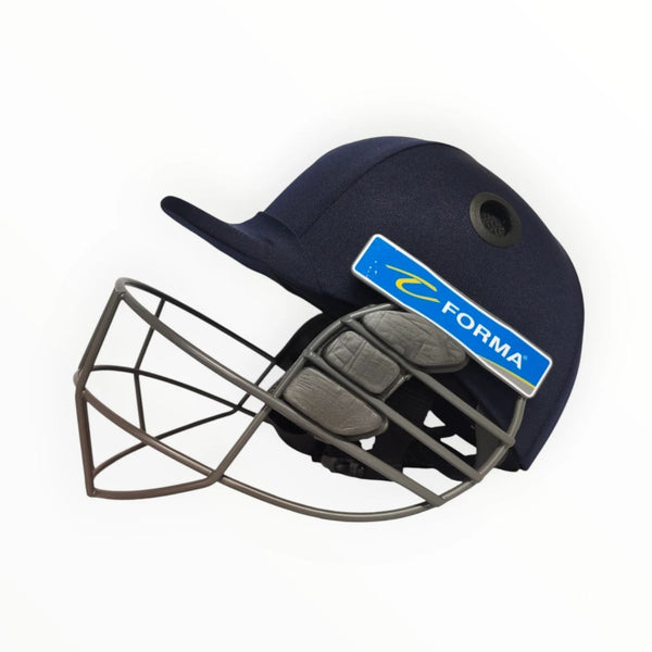 Forma County Plus Cricket Helmet (Navy Blue) | Lightweight Fiberglass | Adjustable Chin Strap | Enhanced Ventilation