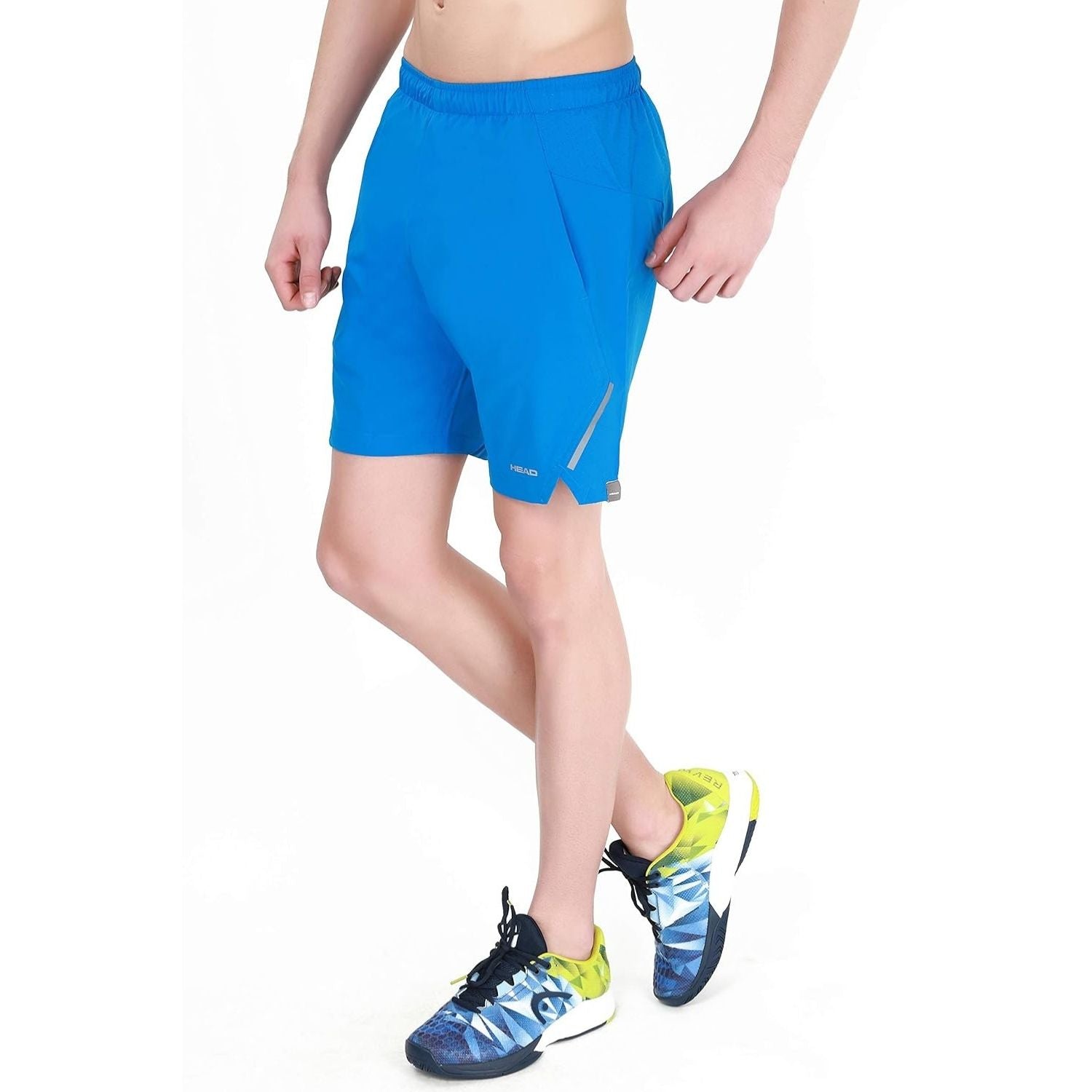 HEAD HPS Model Men’s Tennis Shorts – 100% Polyester, White | Breathable Quick-Dry Athletic Fit | Lightweight Comfort for Tennis & Sports | Buy HEAD HPS 1085 Shorts India Online - Best Price online Prokicksports.com