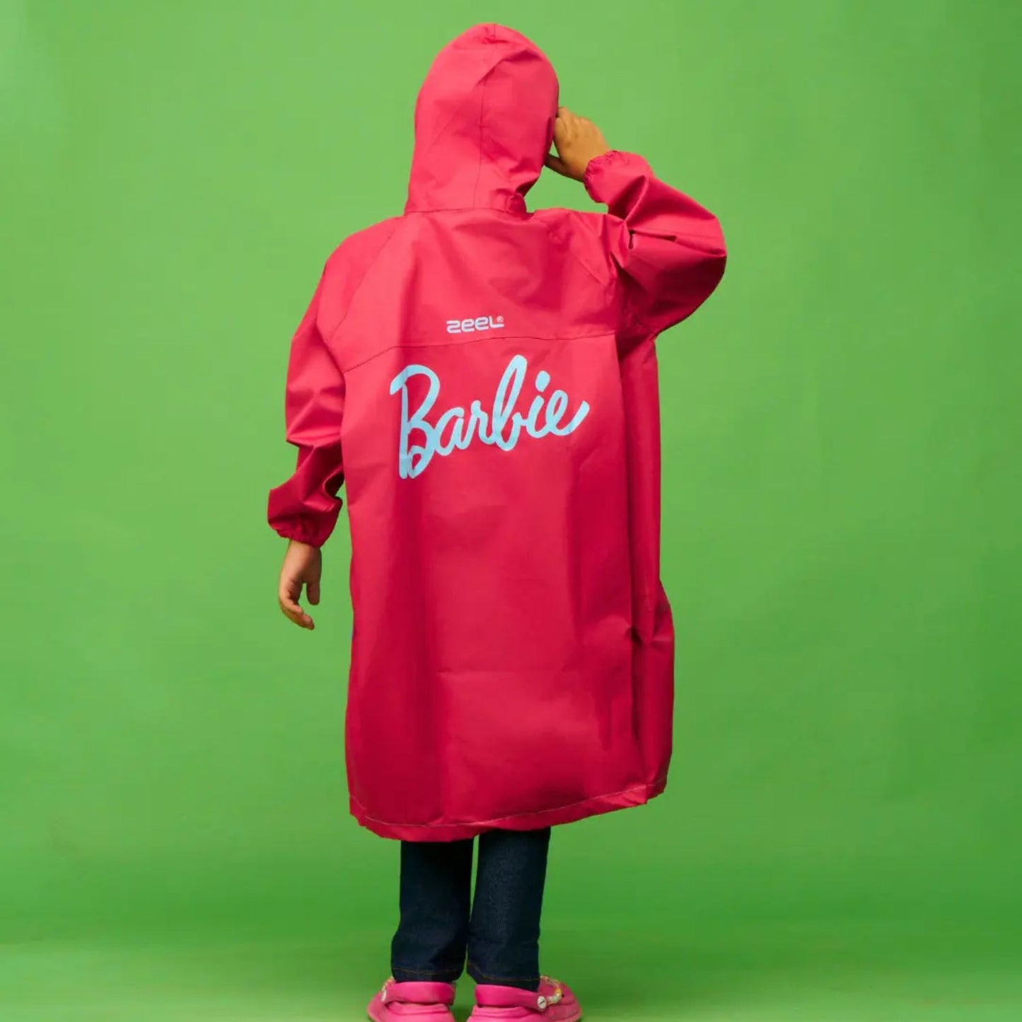 Zeel Barbie Fashionista Girls Raincoat | Waterproof Hooded Jacket for Kids | Cute & Stylish Rain Protection - Best Price online Prokicksports.com