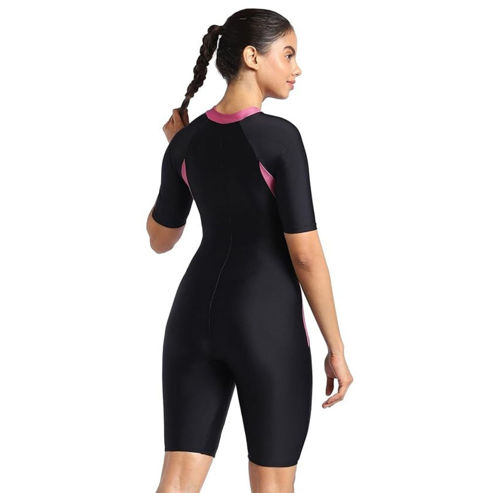 Speedo Women’s Endurance 10 Panel Kneesuit – Zip Front | Chlorine‑Resistant, UPF 40+, Zip Closure & Streamlined Fit for Swim Training - Best Price online Prokicksports.com