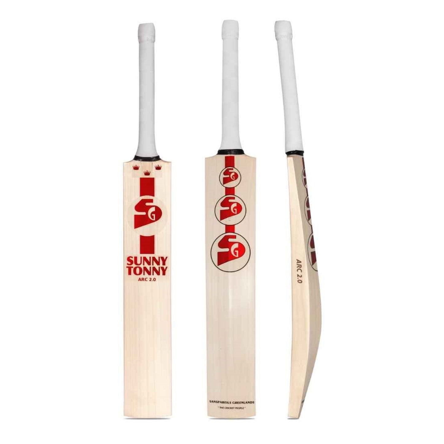 SG Sunny Tonny Arc 2.0 English Willow Cricket Bat | Short Handle (SH) | Handcrafted Professional Grade Bat for Power & Precision - Best Price online Prokicksports.com