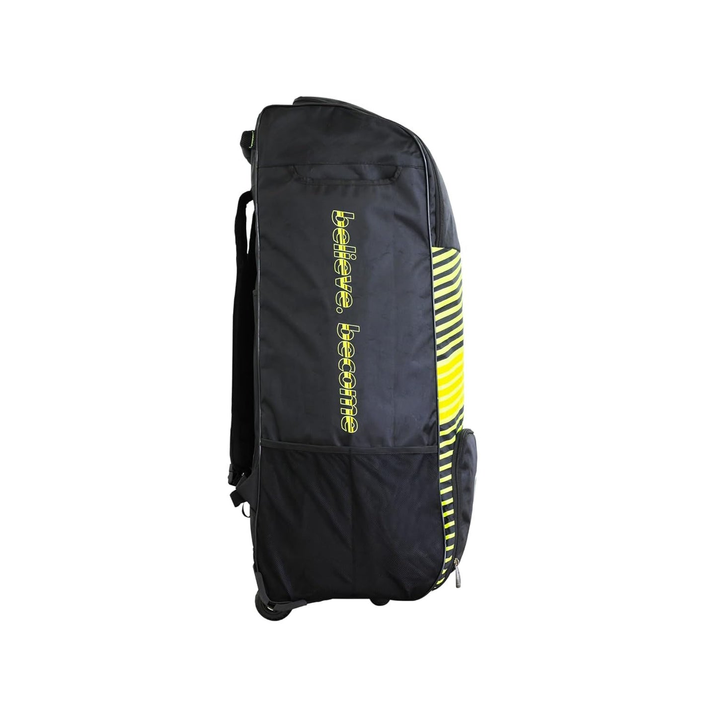 SG Jaffa Duffle Wheelie Cricket Kitbag, Large - Black/F.Yellow - Best Price online Prokicksports.com