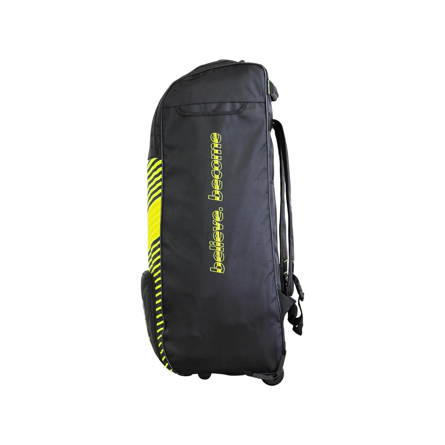 SG Jaffa Duffle Wheelie Cricket Kitbag, Large - Black/F.Yellow - Best Price online Prokicksports.com