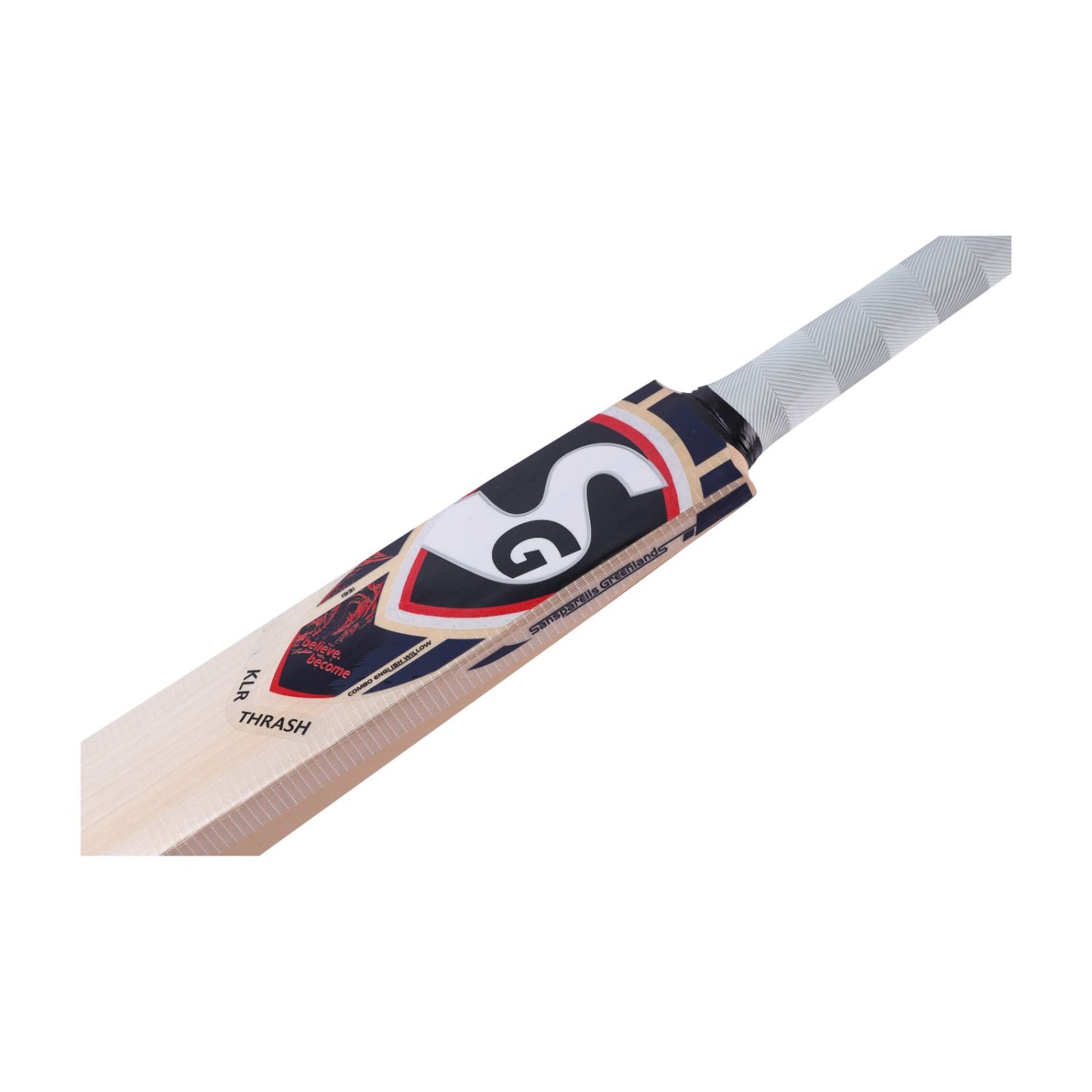 SG KLR Thrash Combo English Willow Cricket Bat | Grade 2 Willow | Power Hitter's Design (1250-1350g) | 45mm Thick Edges | Semi-Knocked - Best Price online Prokicksports.com