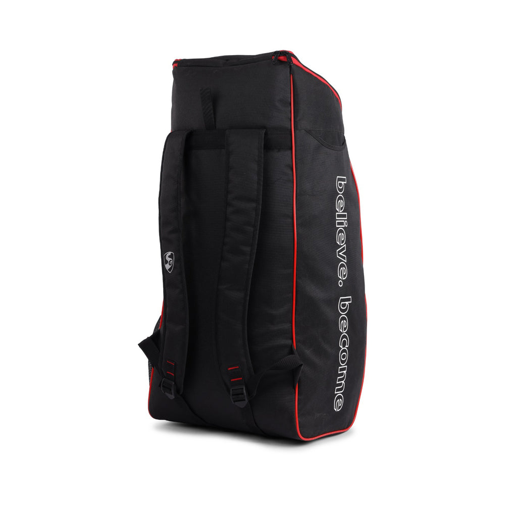 SG Dragon Prodigy 1.0 Duffle Cricket Kitbag- Large Black/Red | Spacious & Durable Cricket Gear Bag with Multiple Compartments - Best Price online Prokicksports.com
