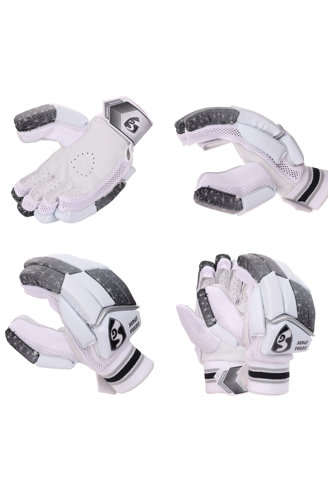 SG Sierra Spark Batting Gloves - Left Hand | Lightweight, High-Protection Cricket Gloves for Comfort & Performance - Best Price online Prokicksports.com