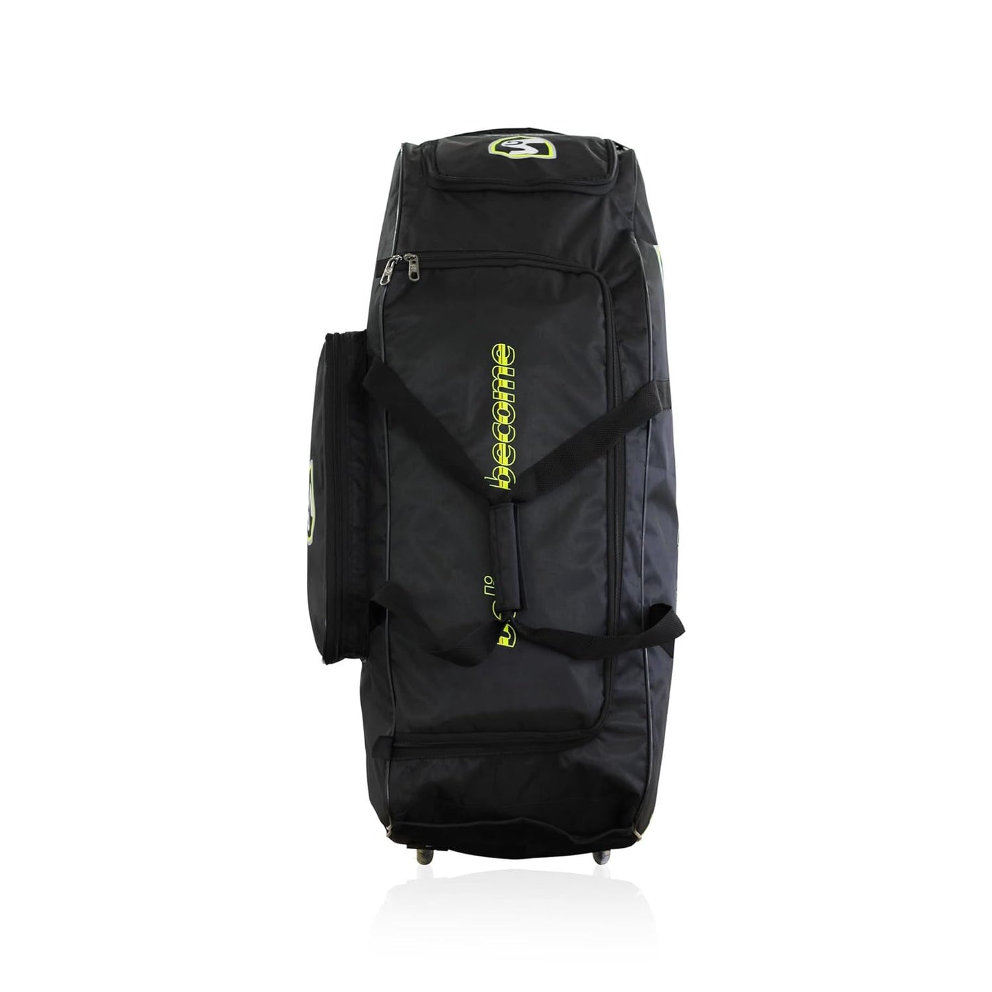 SG Smartpak 1.0 Wheelie Cricket Kit Bag, Large - Black/F. Yellow - Best Price online Prokicksports.com