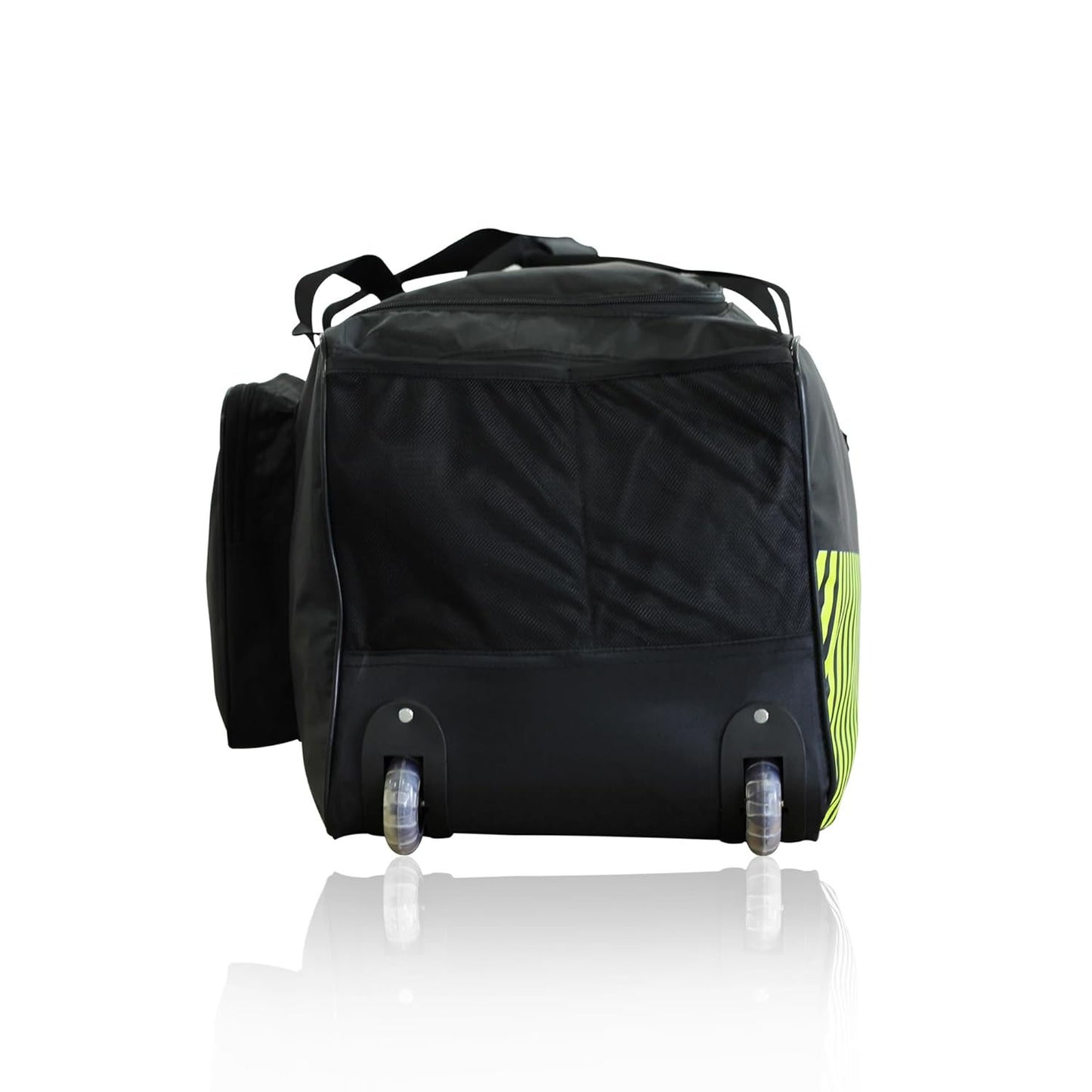 SG Smartpak 1.0 Wheelie Cricket Kit Bag, Large - Black/F. Yellow - Best Price online Prokicksports.com
