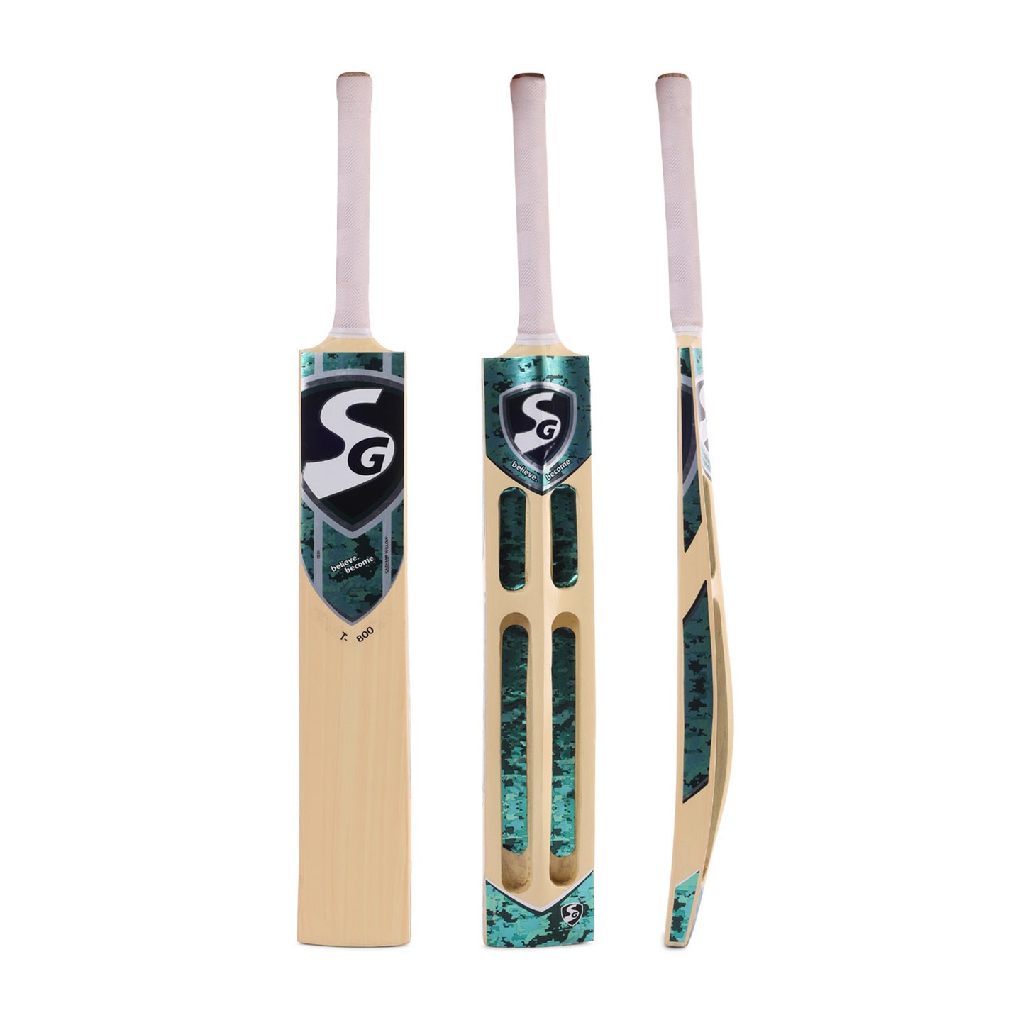 SG T-800 Kashmir Willow Tennis Cricket Bat - Best Price online Prokicksports.com