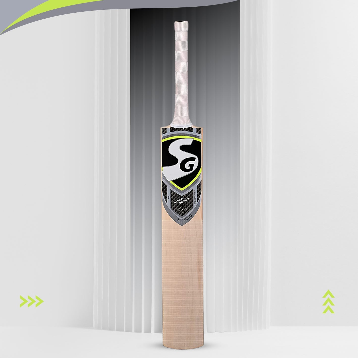 SG T-1200 Kashmir Willow Tennis Cricket Bat - Best Price online Prokicksports.com
