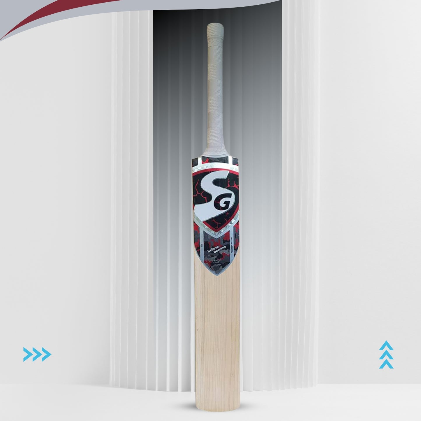 SG T-1600 Kashmir Willow Tennis Cricket Bat - Best Price online Prokicksports.com