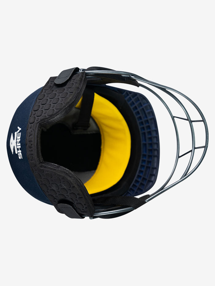Shrey Neck Guard 2.0 for Cricket Helmet | Arc-Shaped Moulded Foam, Velcro Fit | Black, L - Best Price online Prokicksports.com